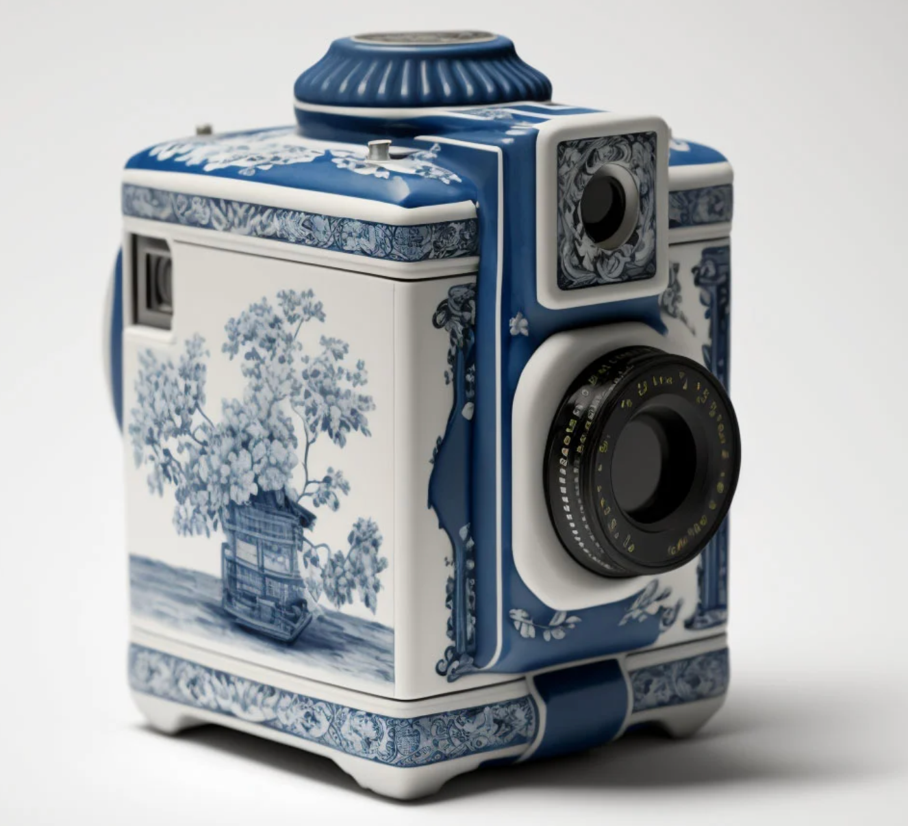 Camera with batteries