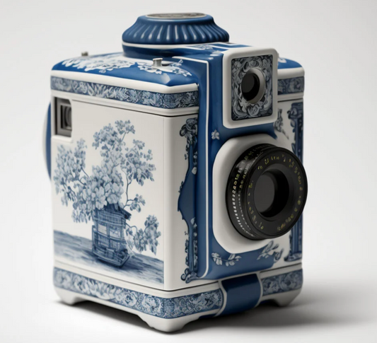 Camera with batteries